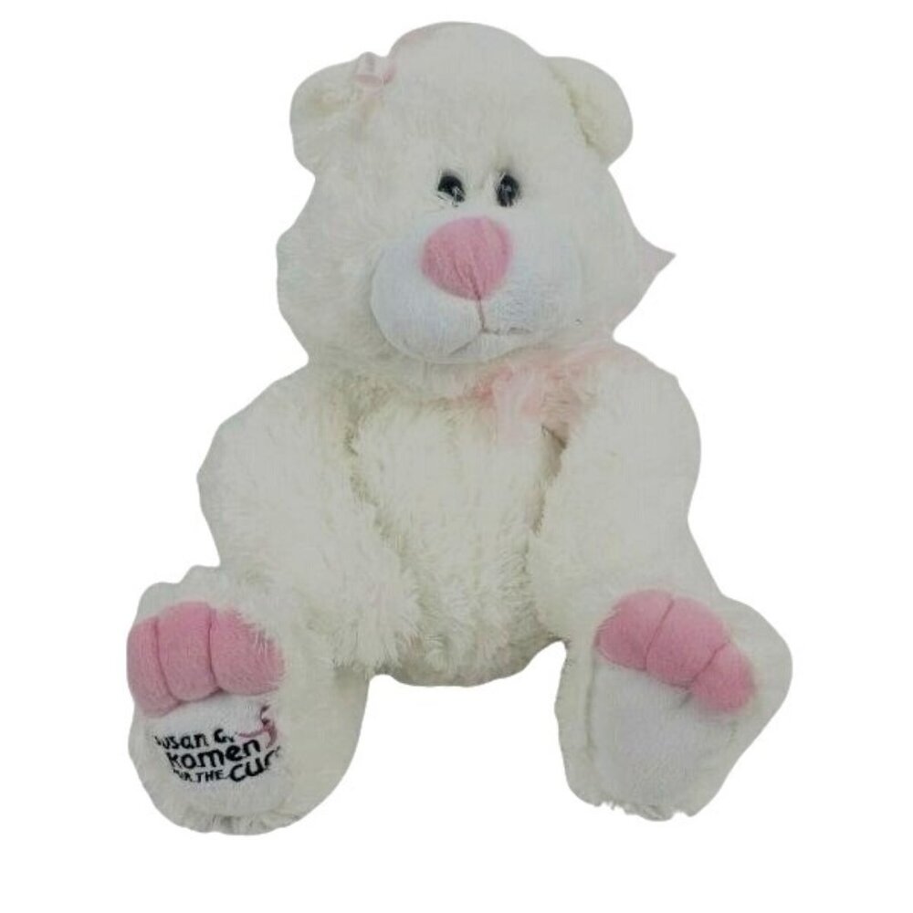 Susan G Komen Cure Million Bear Miracle Emily 12 inch Plush Pink Ribbon 2008